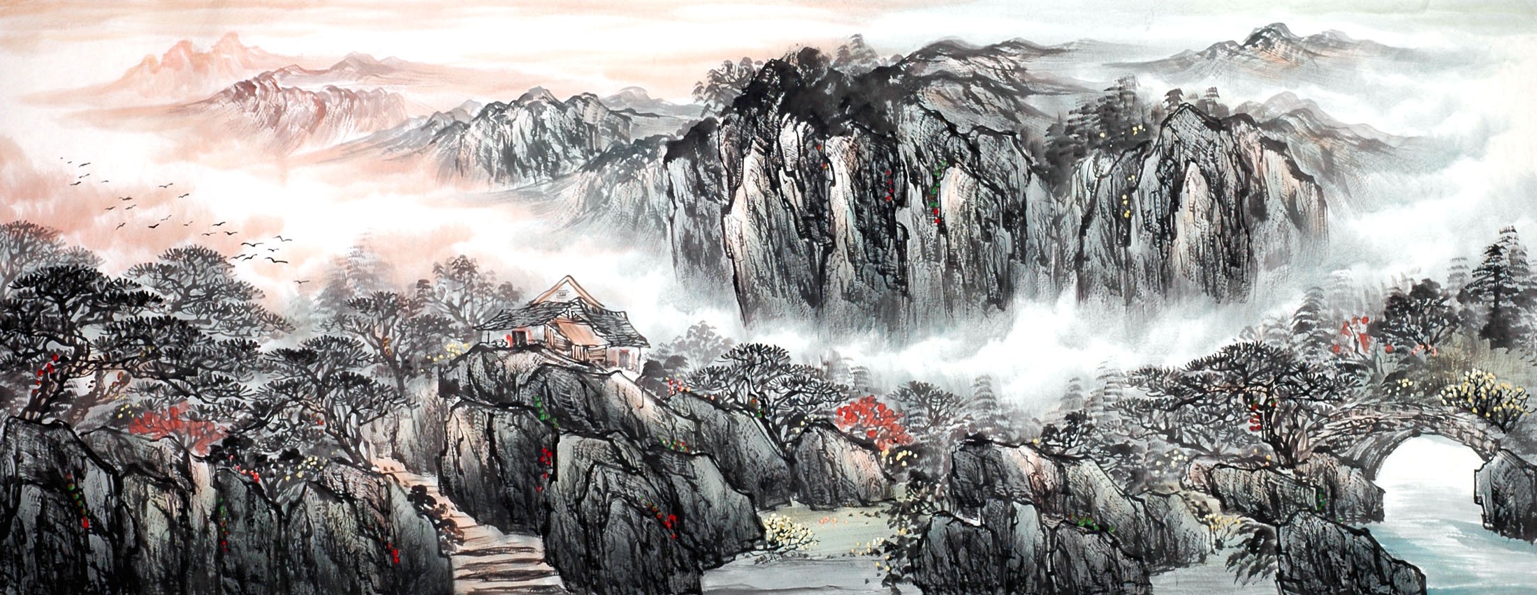 Chinese Landscape Painting - CNAG013830