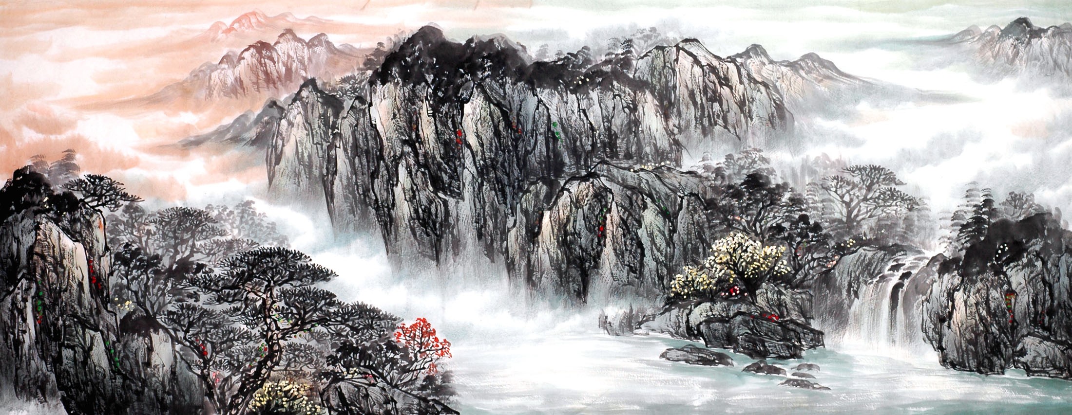 Chinese Landscape Painting - CNAG013831