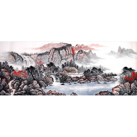 Chinese Landscape Painting - CNAG013832