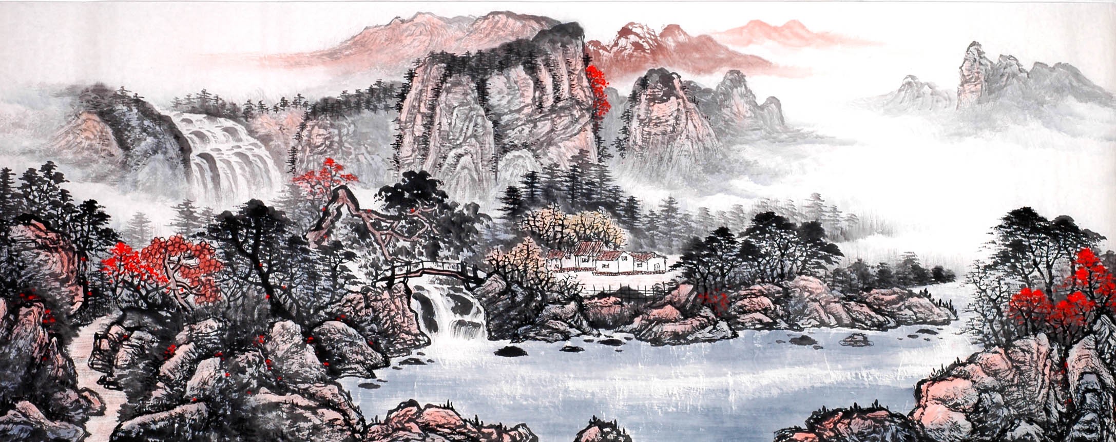 Chinese Landscape Painting - CNAG013832