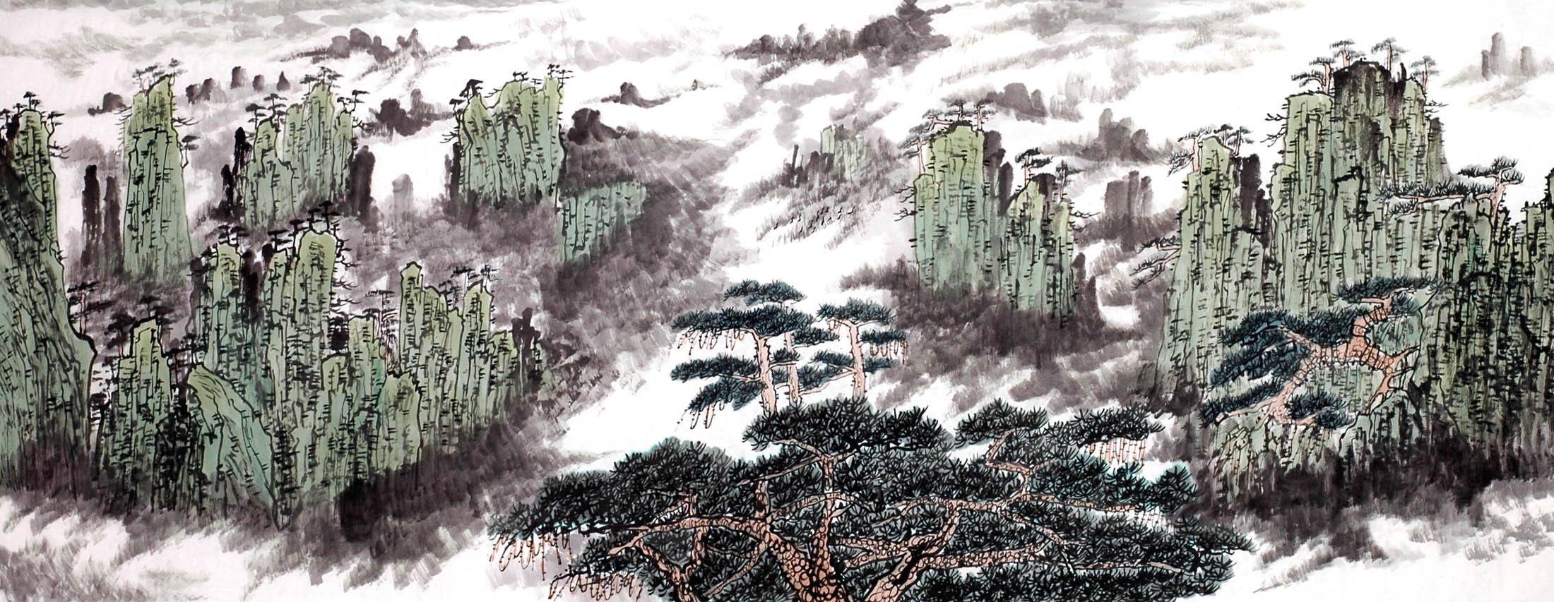 Chinese Landscape Painting - CNAG013835