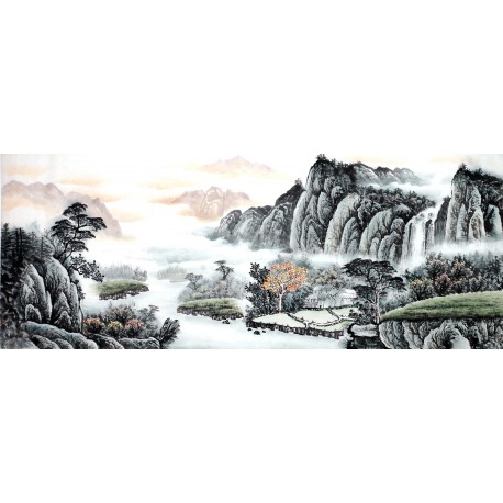 Chinese Landscape Painting - CNAG013837