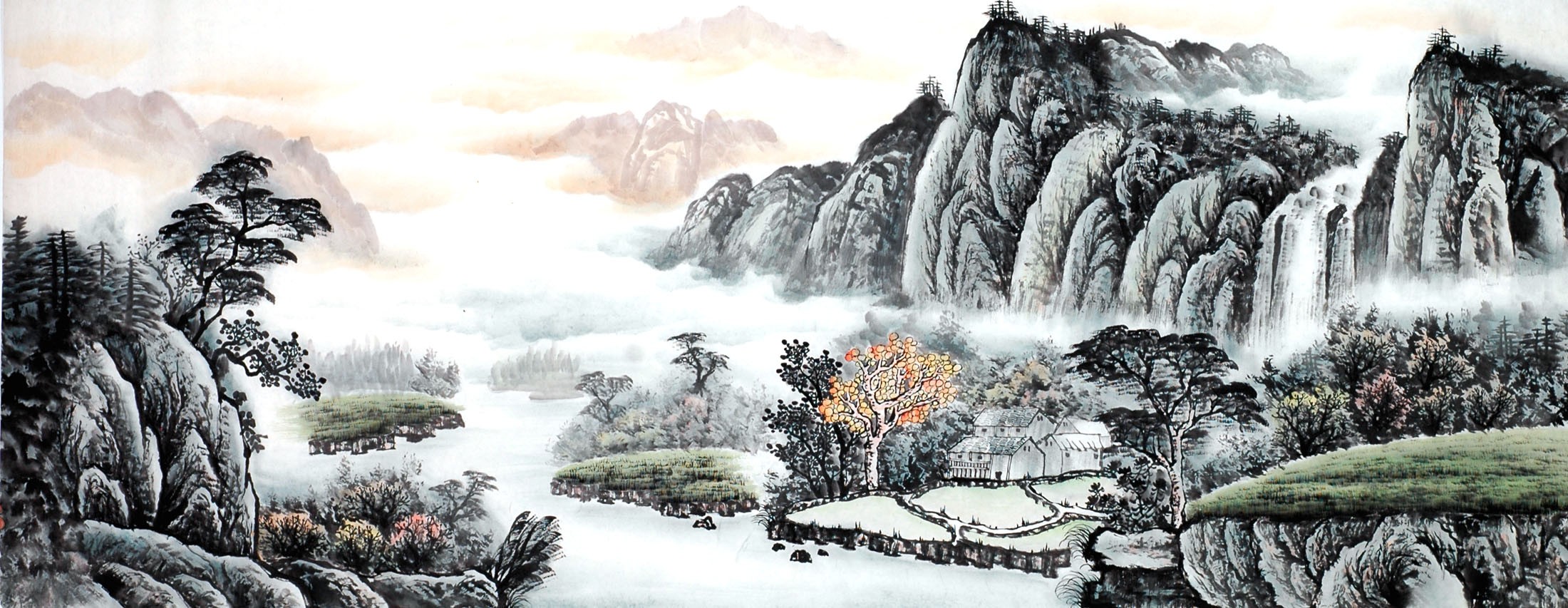 Chinese Landscape Painting - CNAG013837