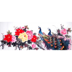 Chinese Peacock Painting - CNAG013839