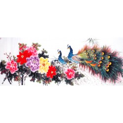 Chinese Peacock Painting - CNAG013844