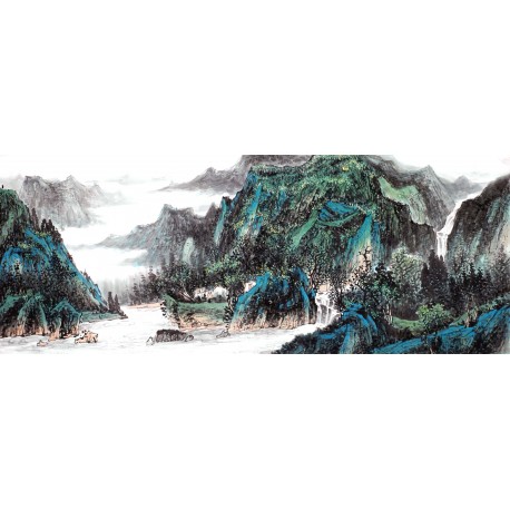 Chinese Landscape Painting - CNAG013850