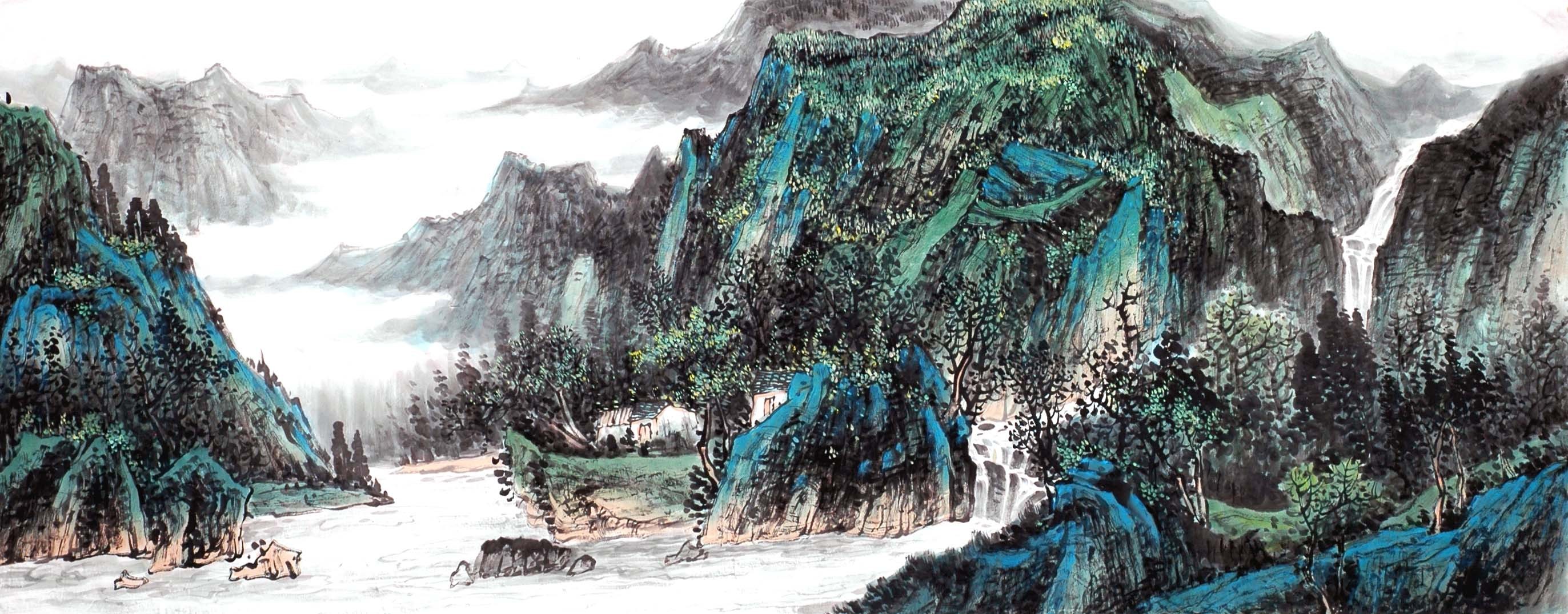 Chinese Landscape Painting - CNAG013850