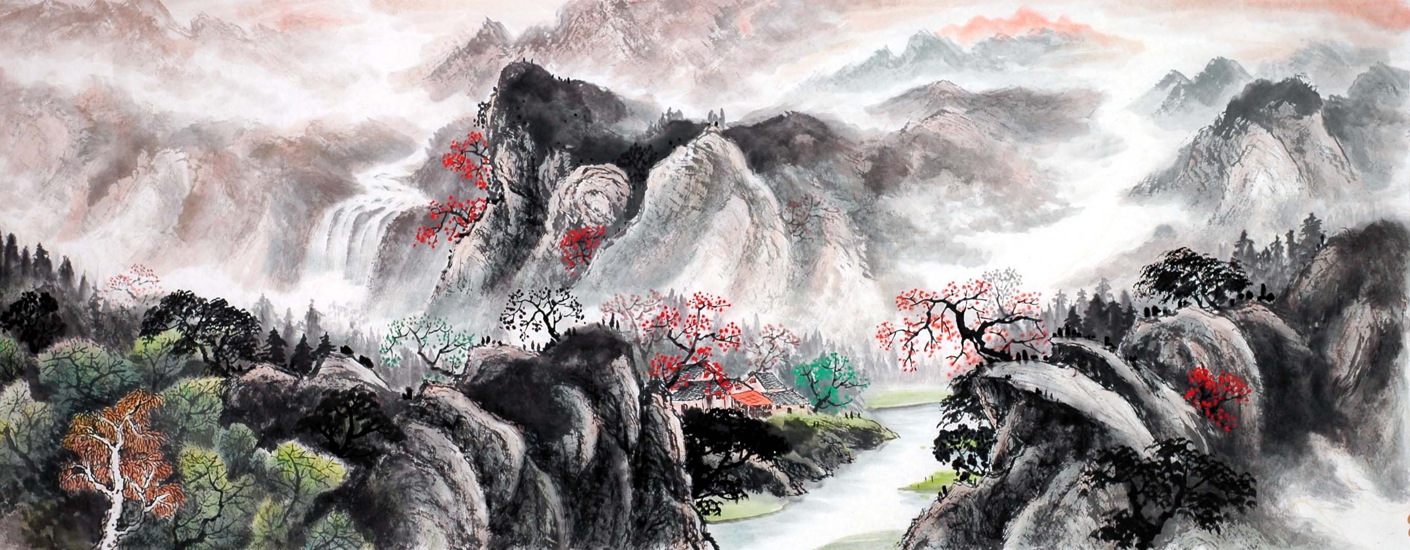 Chinese Landscape Painting - CNAG013851