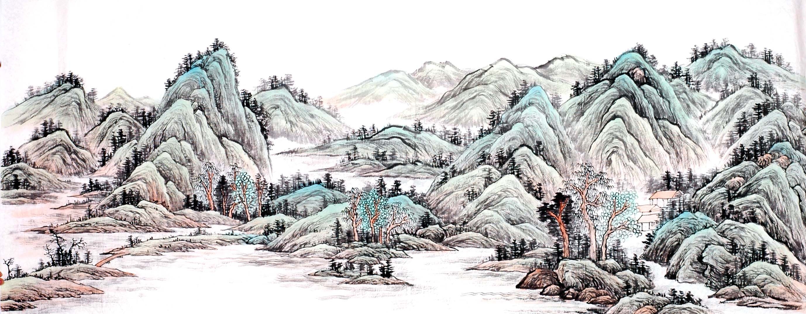 Chinese Landscape Painting - CNAG013852