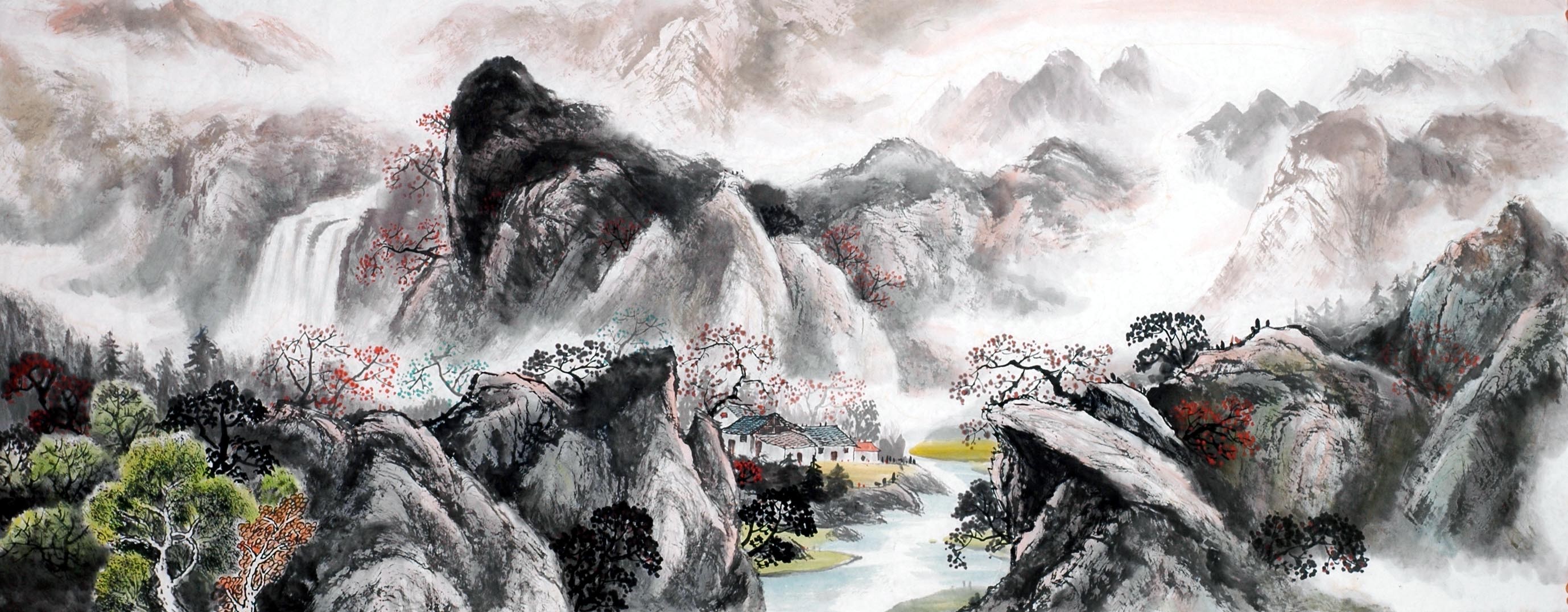 Chinese Landscape Painting - CNAG013853