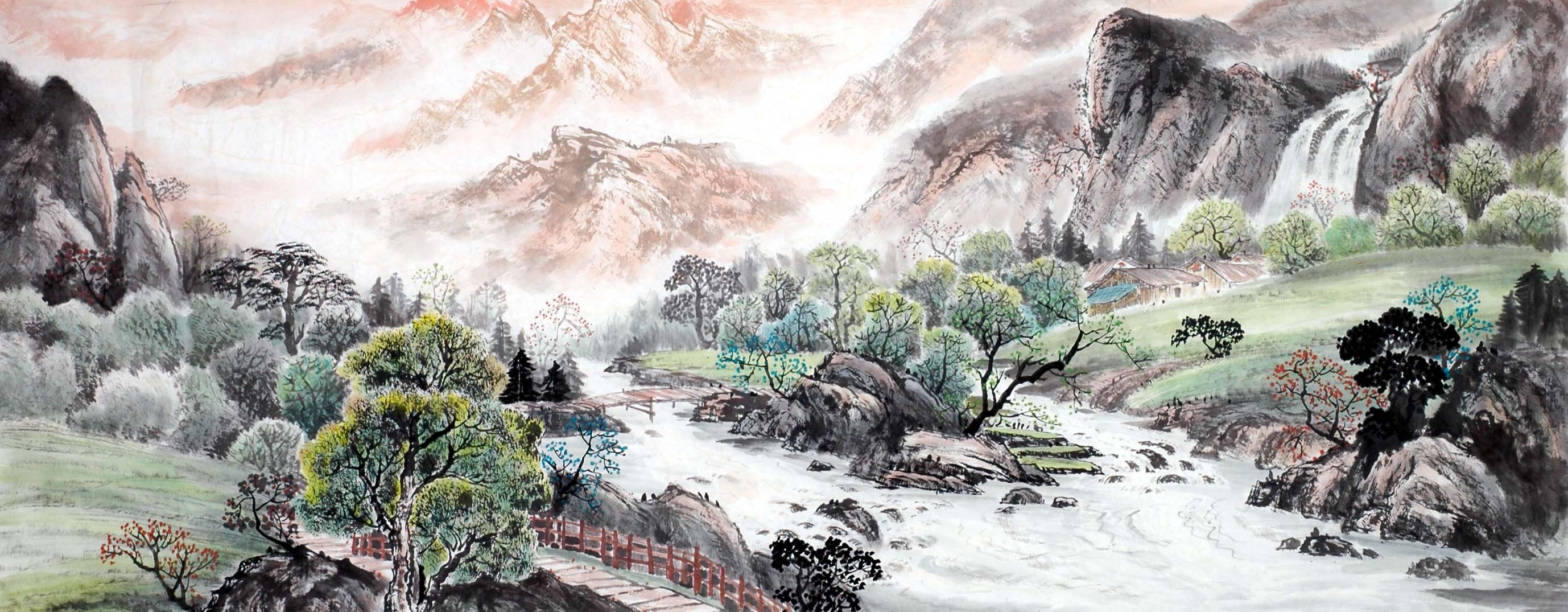 Chinese Landscape Painting - CNAG013854