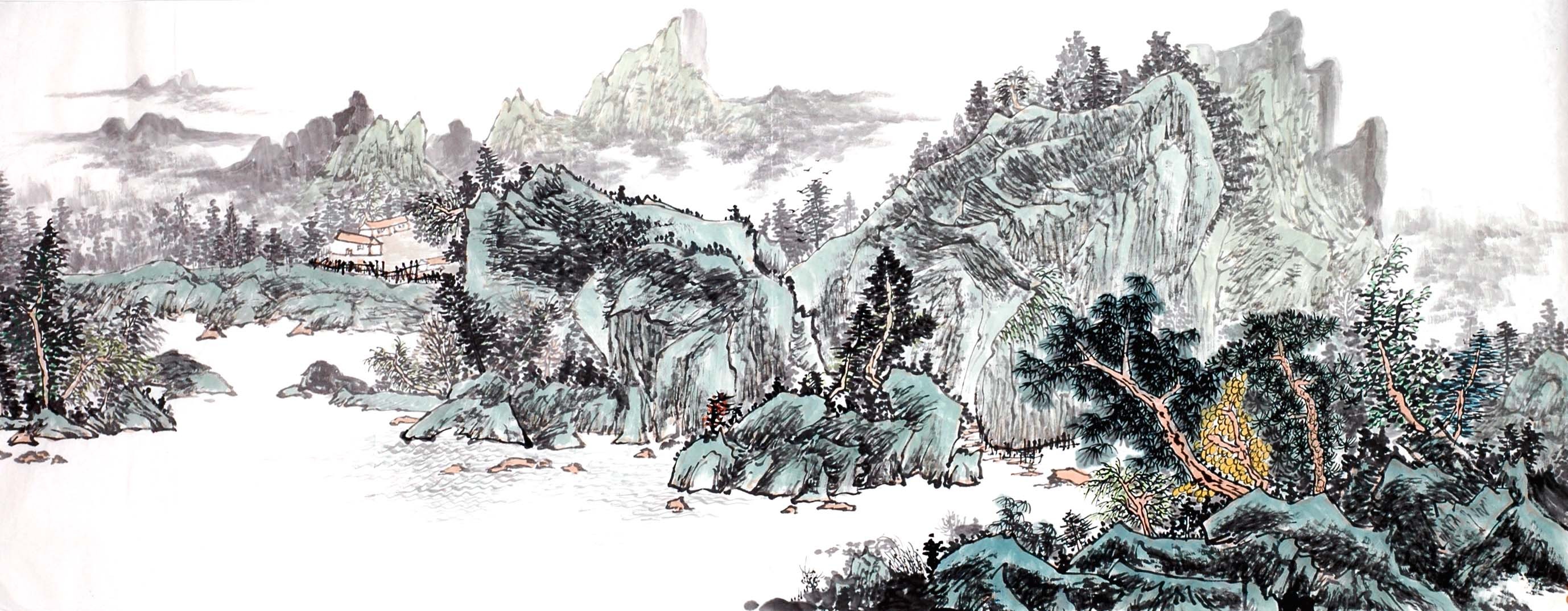 Chinese Landscape Painting - CNAG013855