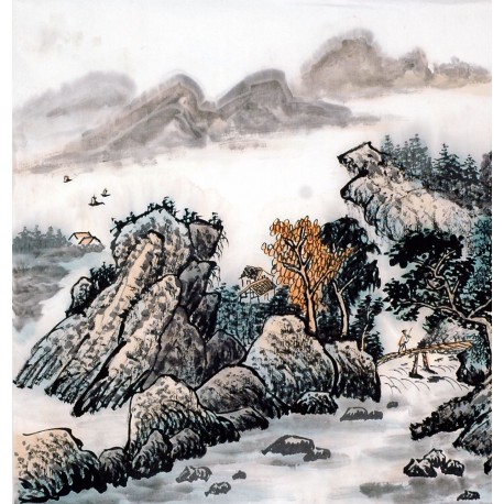 Chinese Landscape Painting - CNAG013860