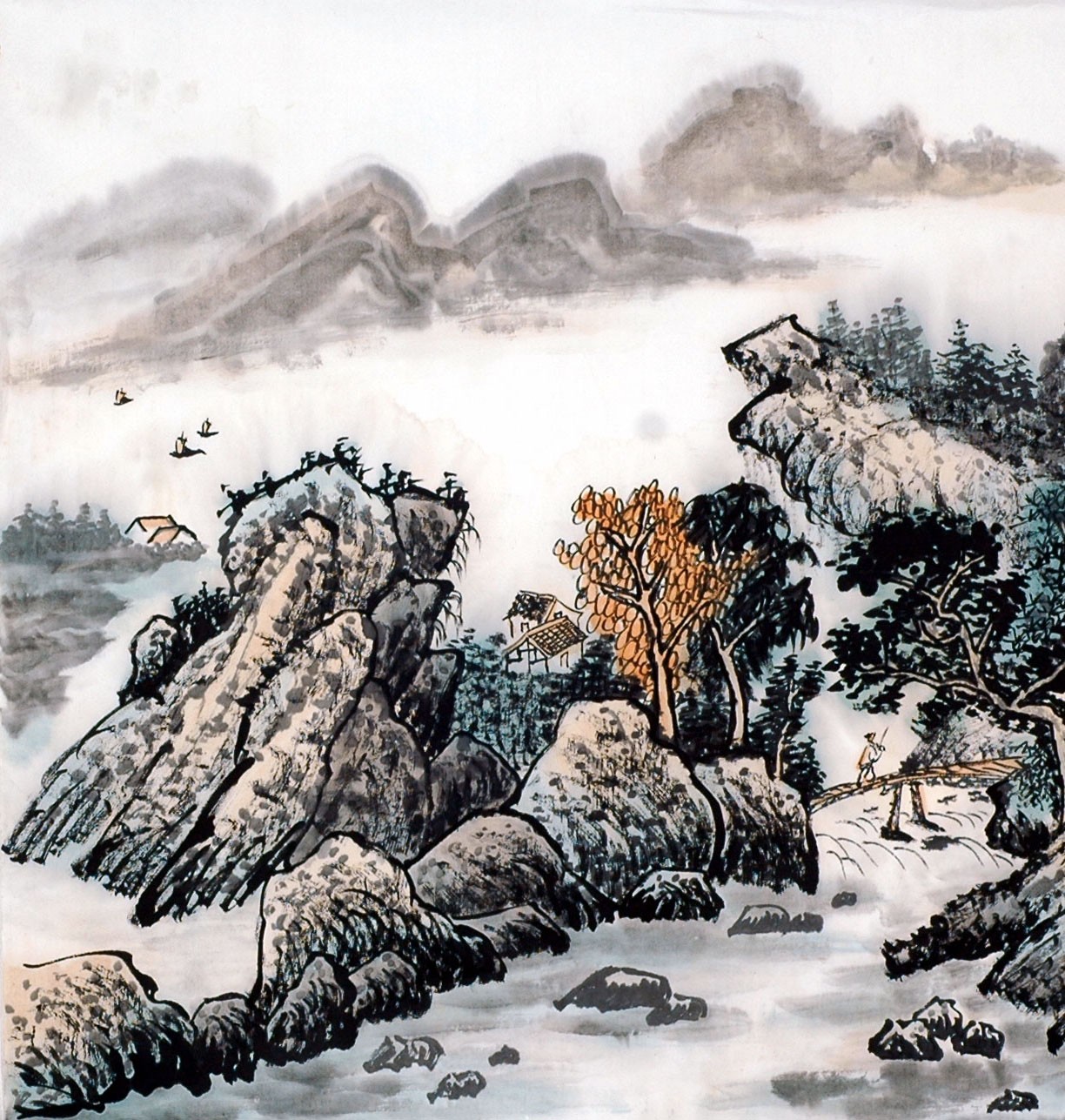 Chinese Landscape Painting - CNAG013860