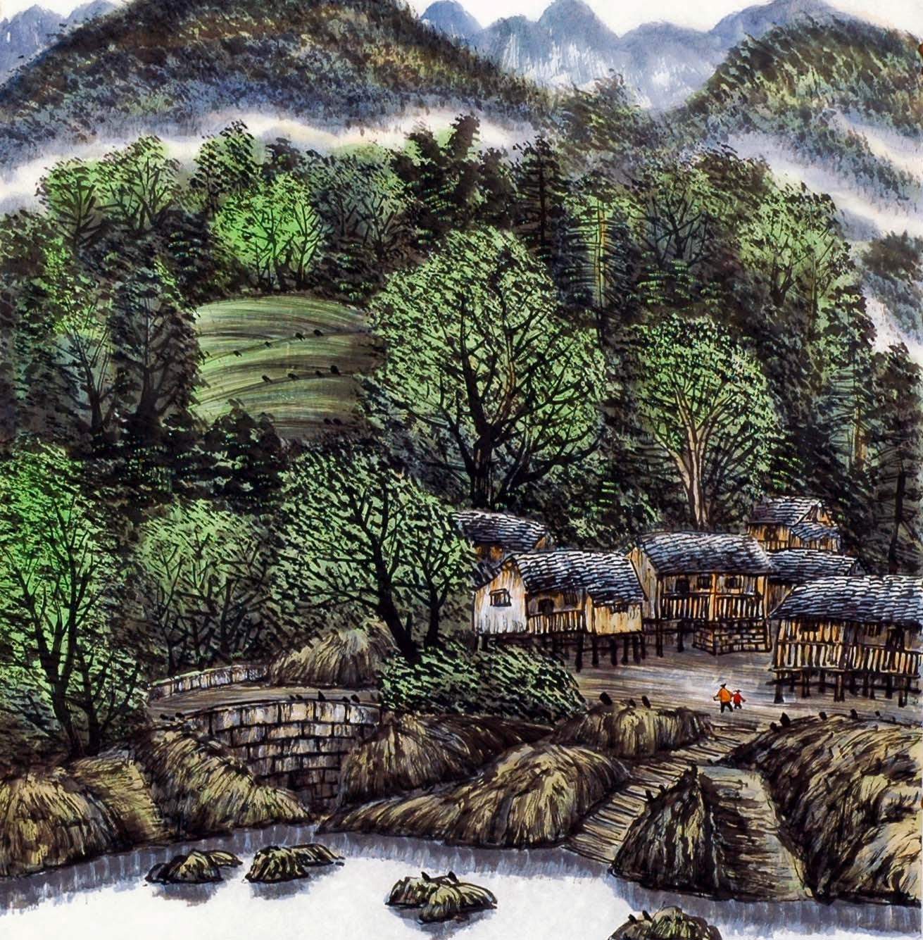 Chinese Landscape Painting - CNAG013864