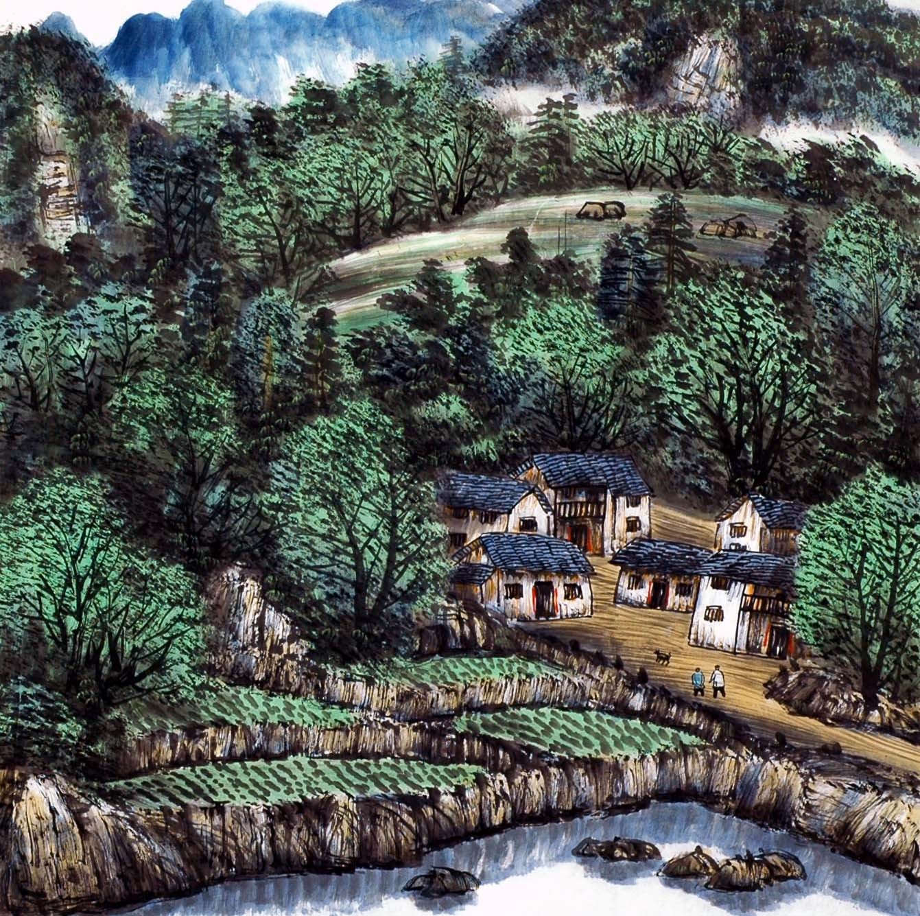 Chinese Landscape Painting - CNAG013865