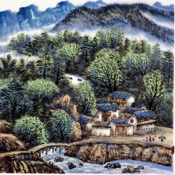 Chinese Landscape Painting - CNAG013868