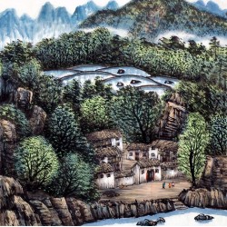 Chinese Landscape Painting - CNAG013872