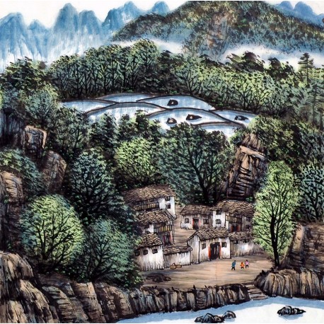 Chinese Landscape Painting - CNAG013872