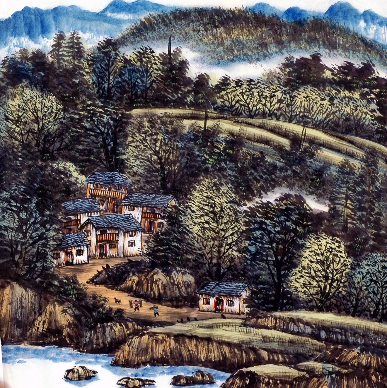 Chinese Landscape Painting - CNAG013874