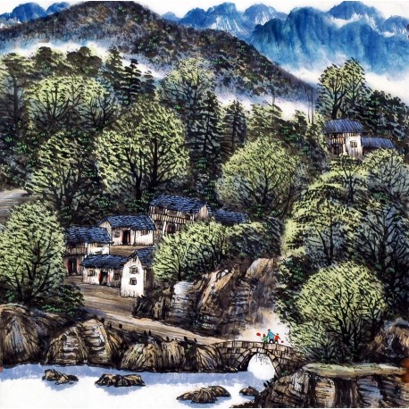 Chinese Landscape Painting - CNAG013875