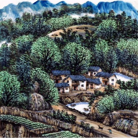 Chinese Landscape Painting - CNAG013876