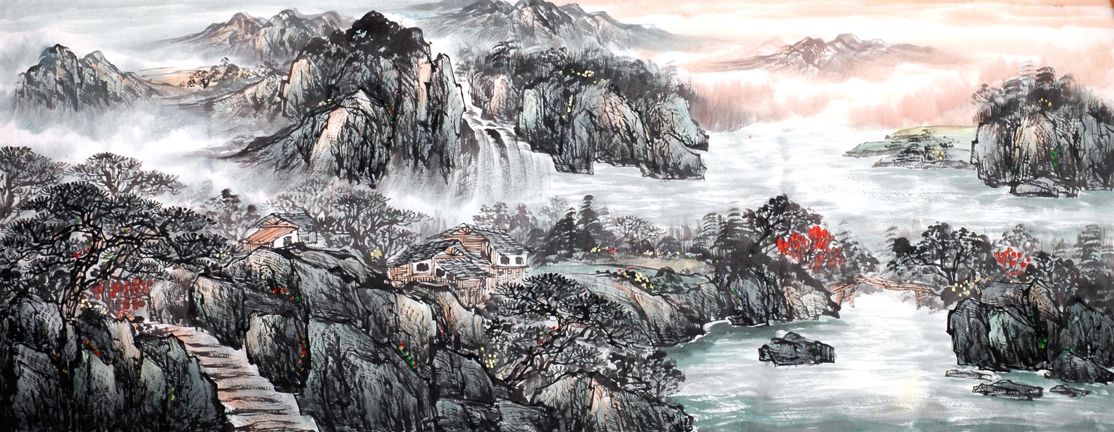 Chinese Landscape Painting - CNAG013879
