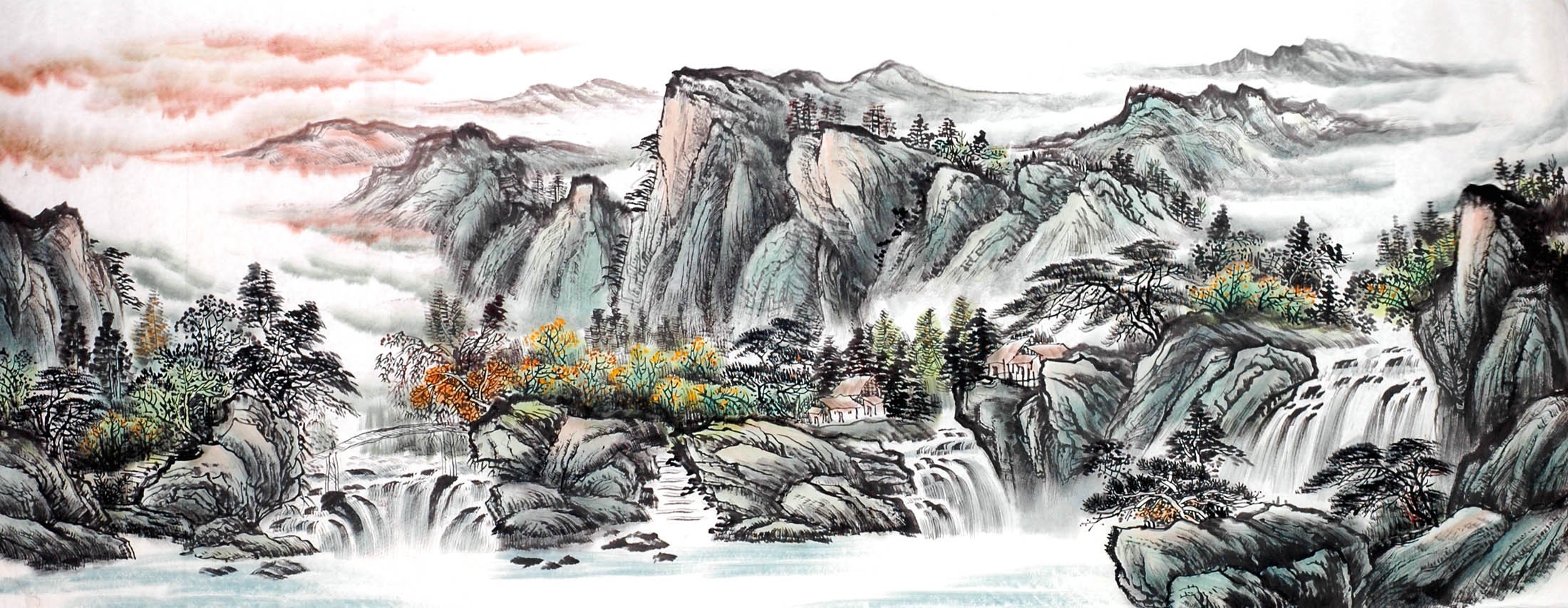 Chinese Landscape Painting - CNAG013887