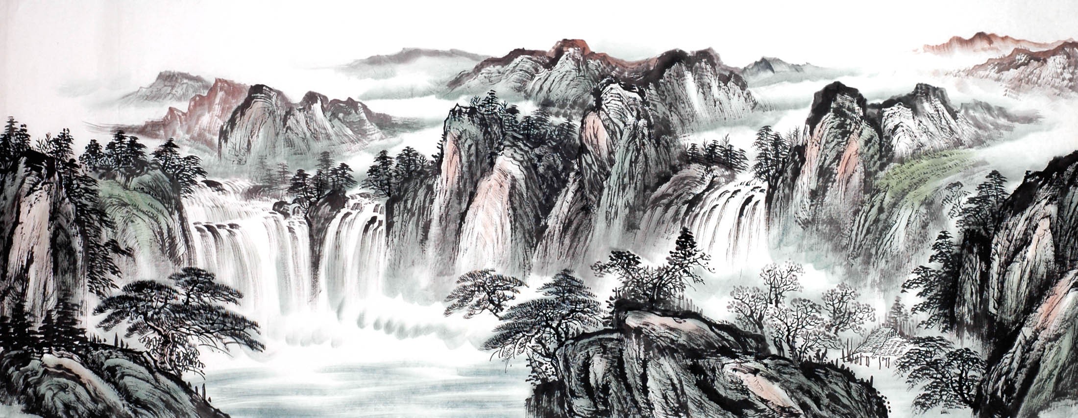 Chinese Landscape Painting - CNAG013888