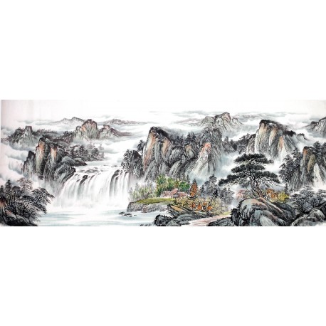 Chinese Landscape Painting - CNAG013889