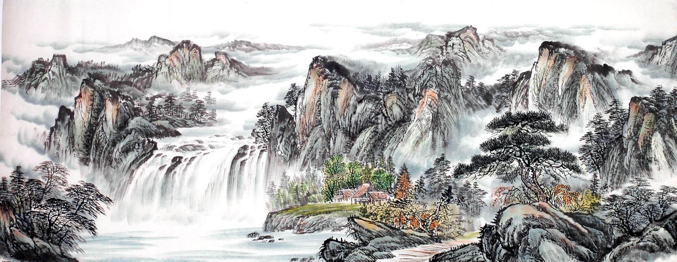 Chinese Landscape Painting - CNAG013889