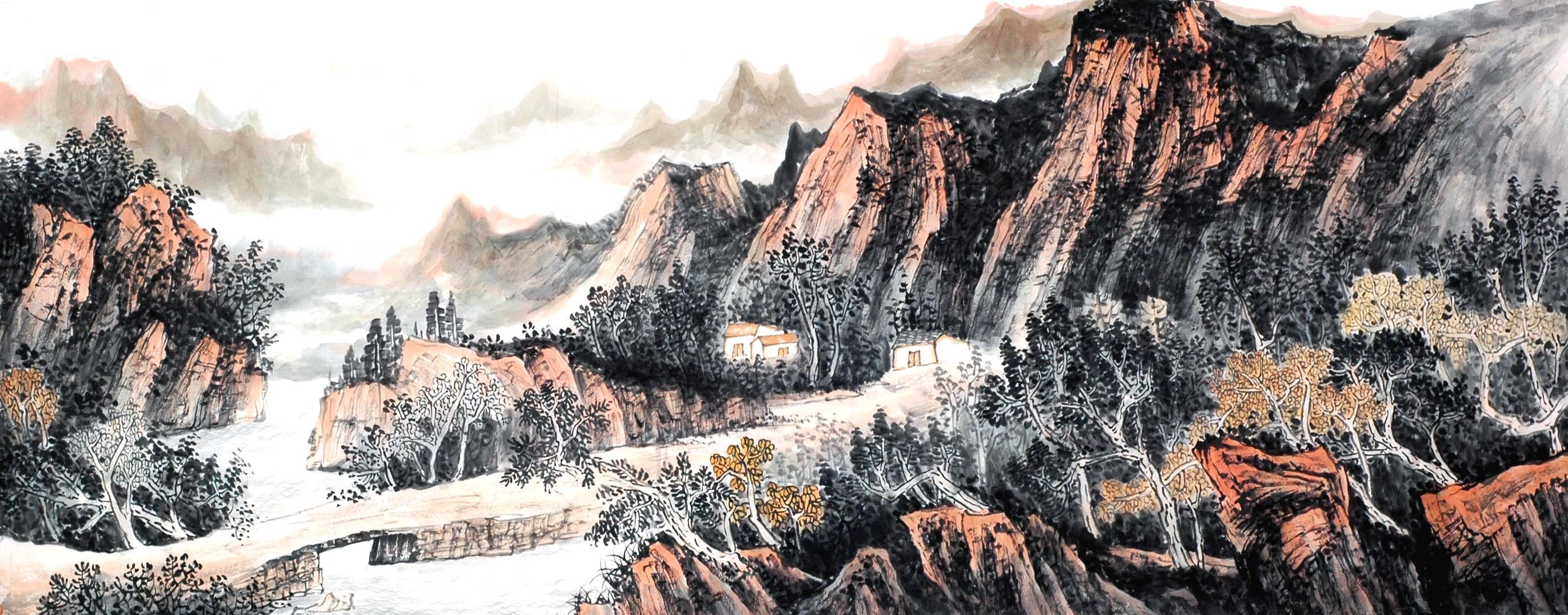 Chinese Landscape Painting - CNAG013897