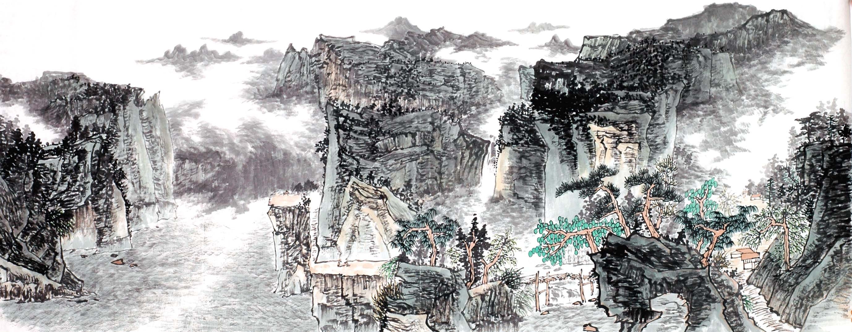 Chinese Landscape Painting - CNAG013898