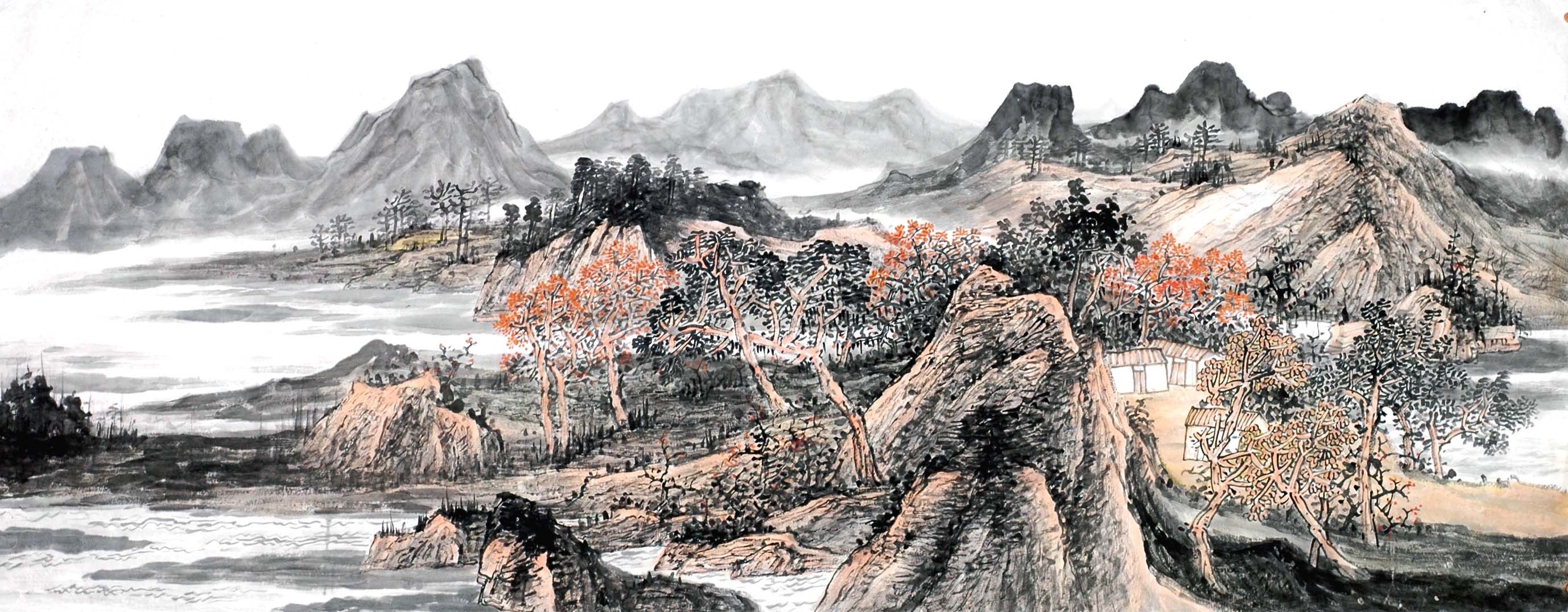 Chinese Landscape Painting - CNAG013899