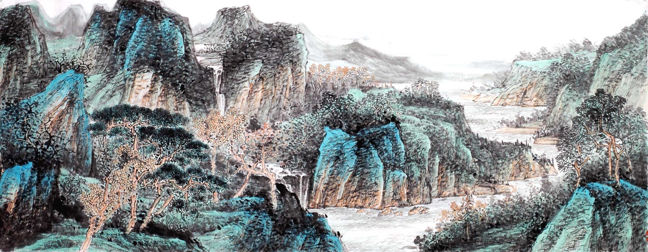 Chinese Landscape Painting - CNAG013900