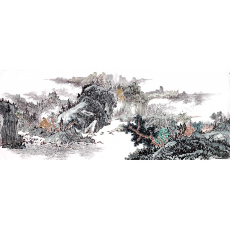 Chinese Landscape Painting - CNAG013901