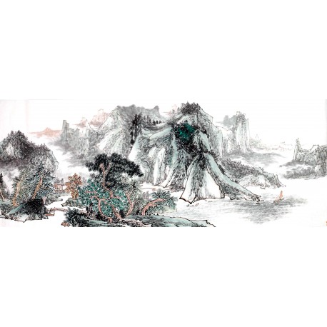 Chinese Landscape Painting - CNAG013902