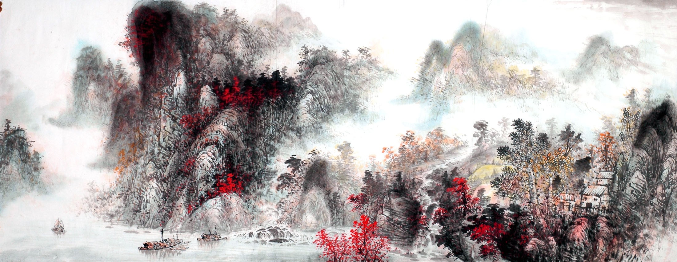 Chinese Landscape Painting - CNAG013904