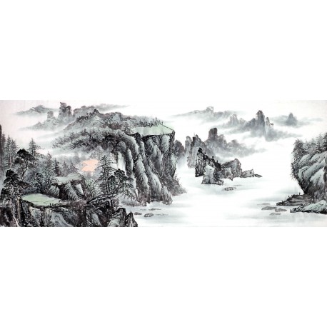 Chinese Landscape Painting - CNAG013907
