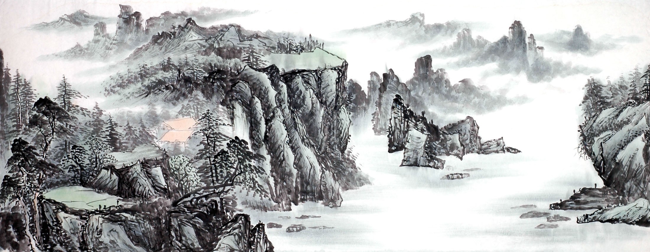Chinese Landscape Painting - CNAG013907