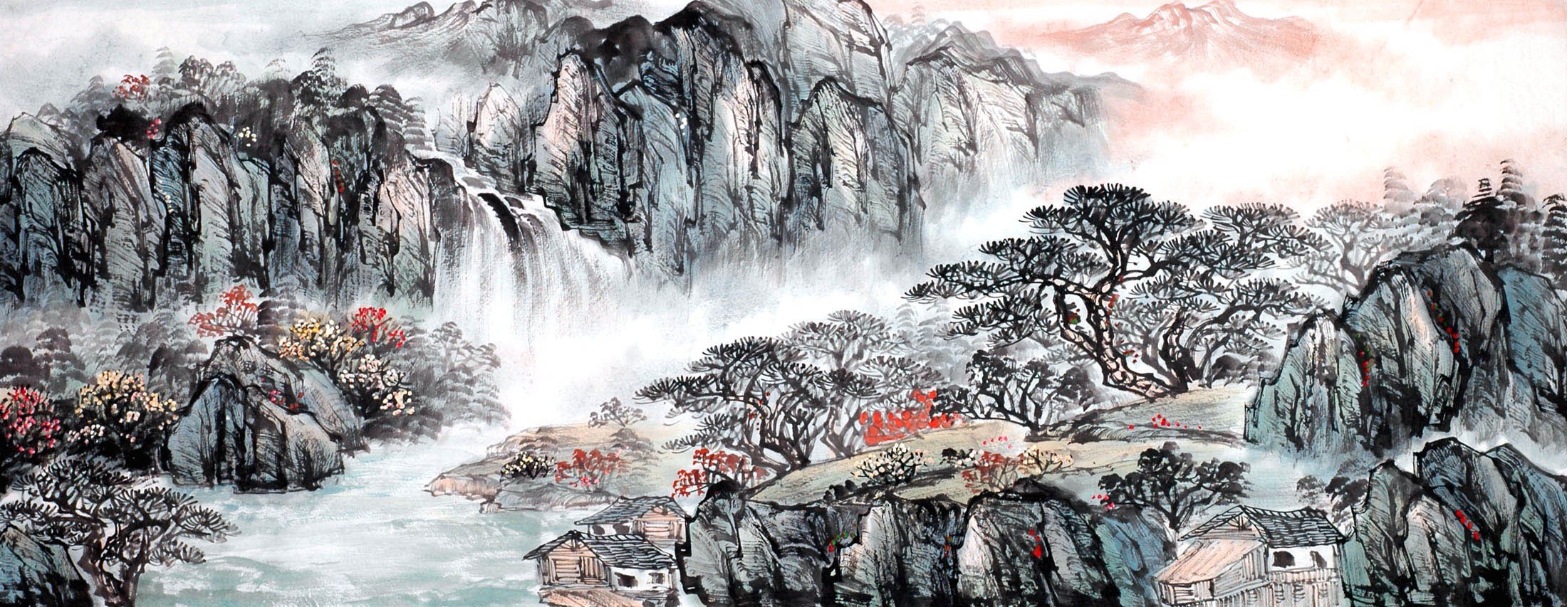 Chinese Landscape Painting - CNAG013908