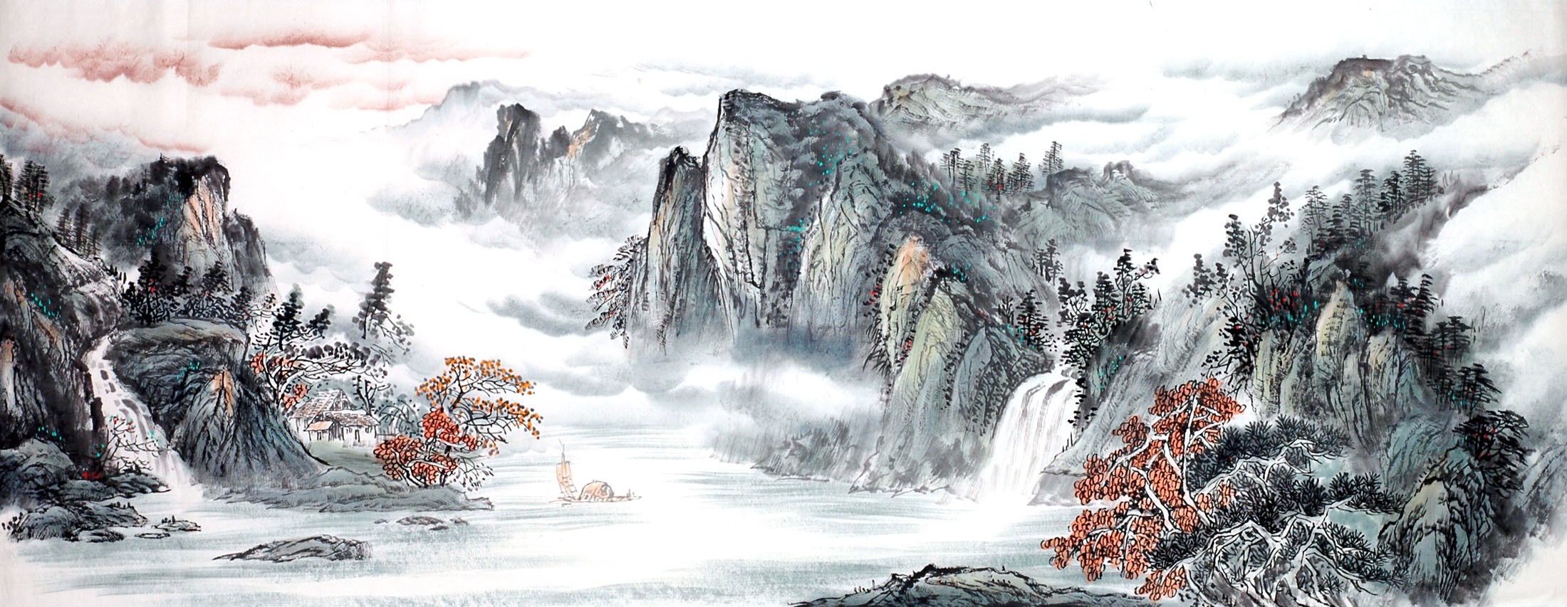 Chinese Landscape Painting - CNAG013912