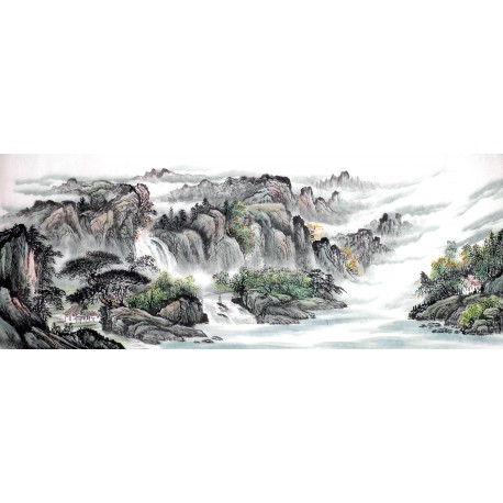 Chinese Landscape Painting - CNAG013913