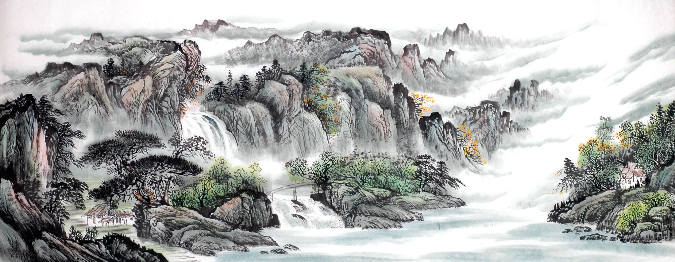 Chinese Landscape Painting - CNAG013913