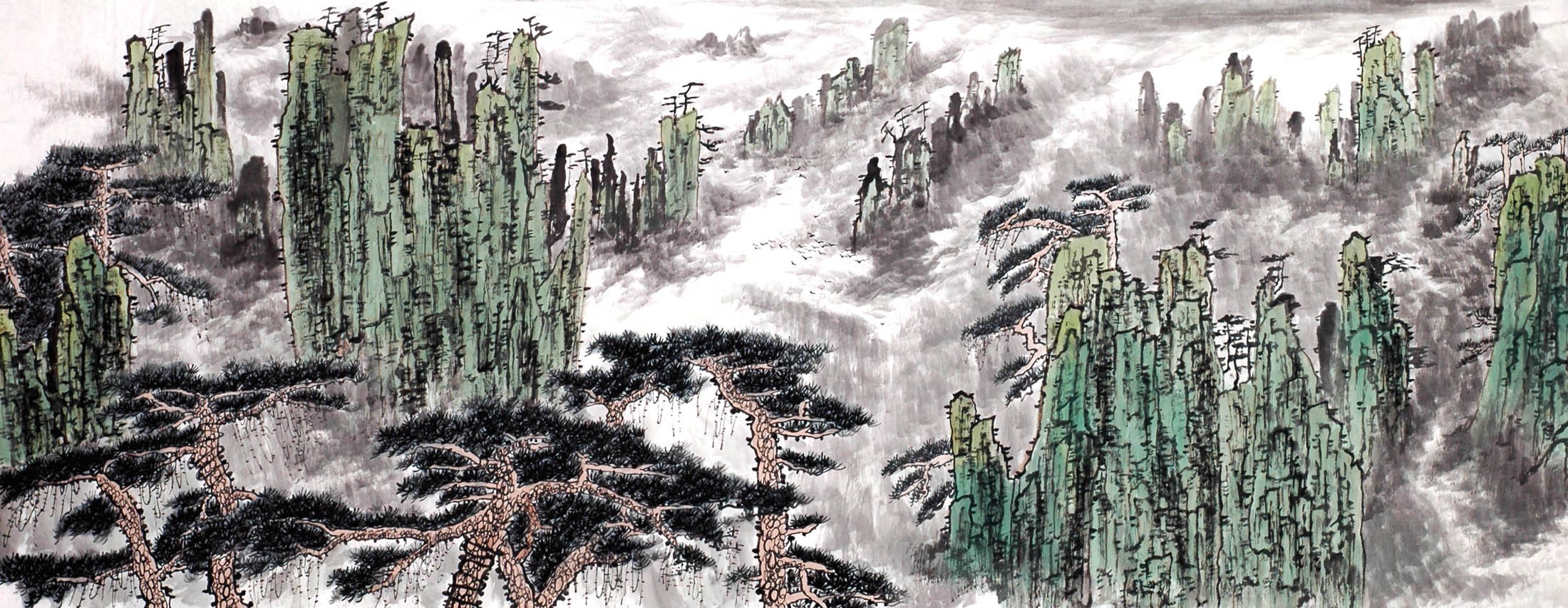 Chinese Landscape Painting - CNAG013915