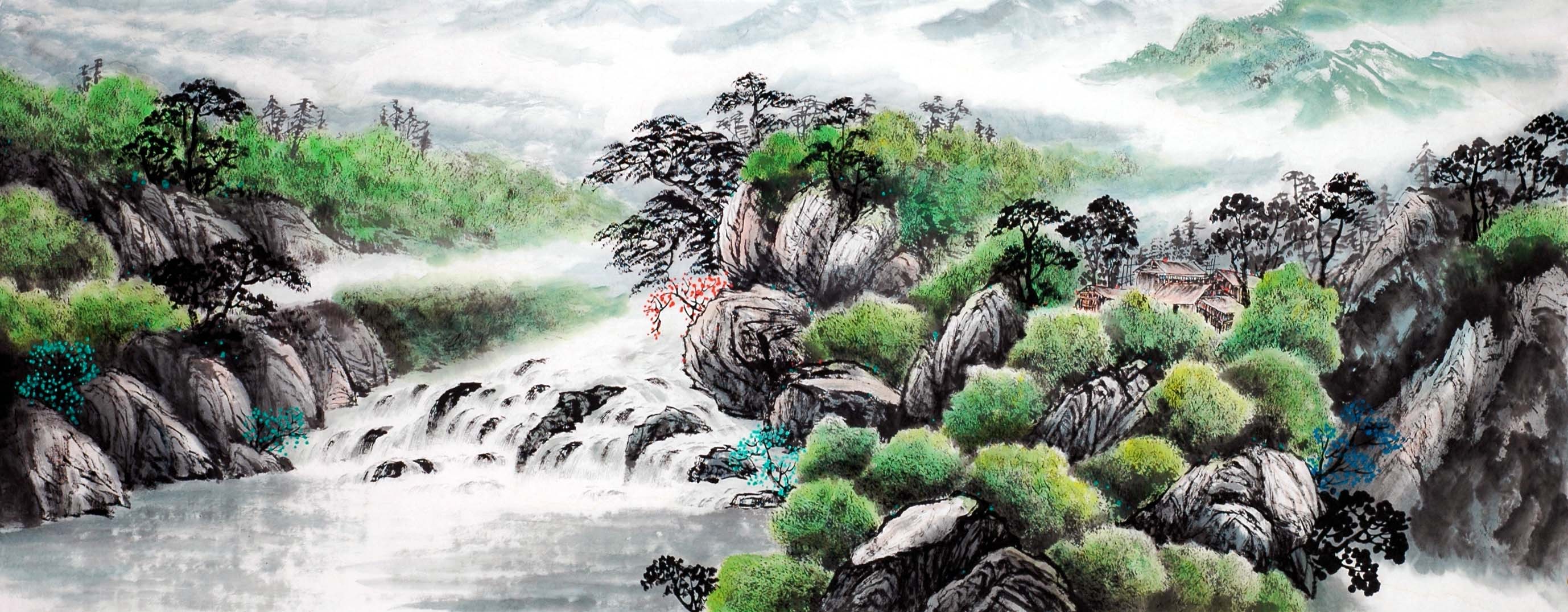 Chinese Landscape Painting - CNAG013927