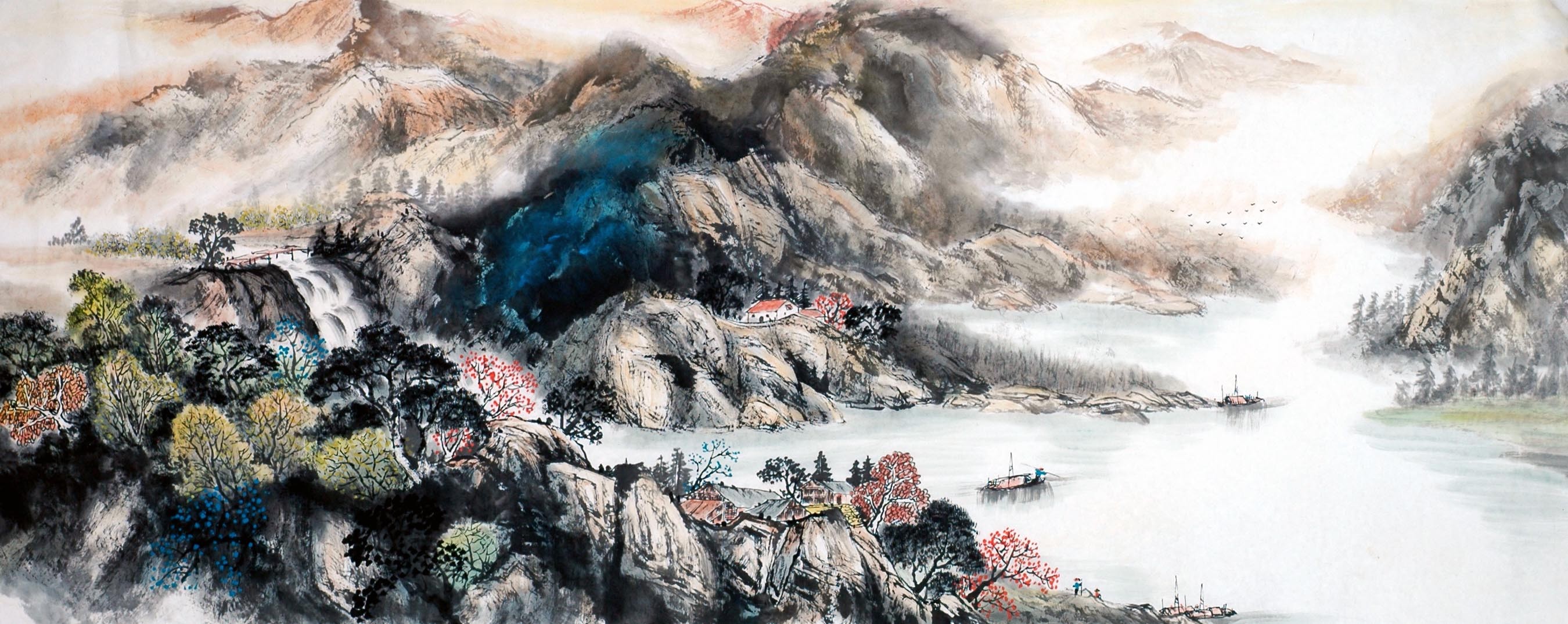Chinese Landscape Painting - CNAG013928