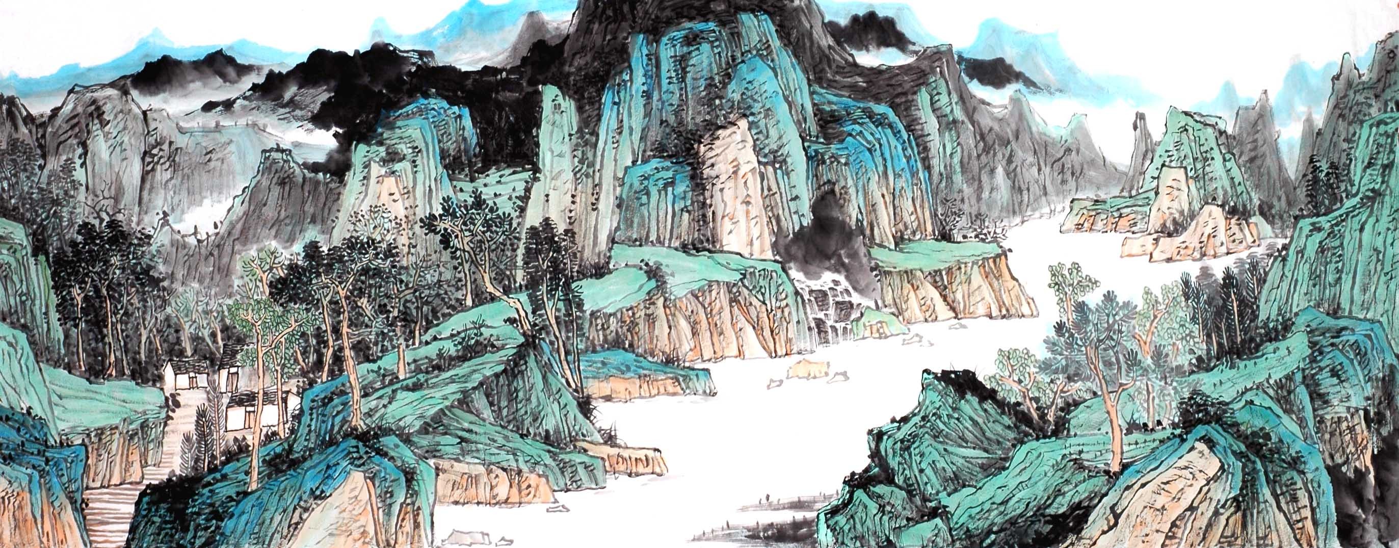Chinese Landscape Painting - CNAG013931
