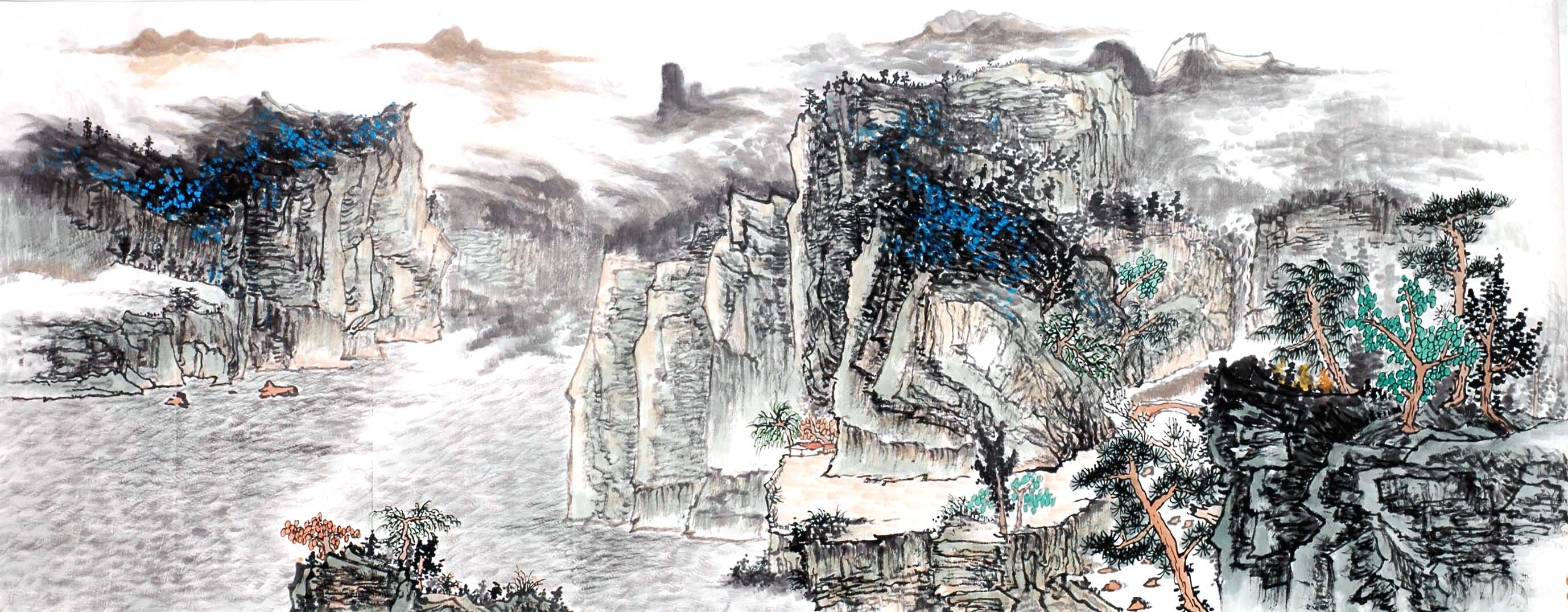 Chinese Landscape Painting - CNAG013932