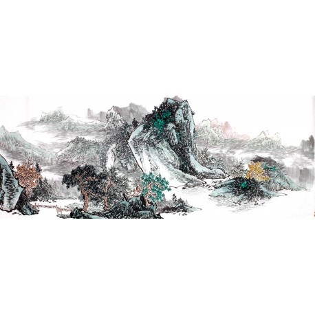 Chinese Landscape Painting - CNAG013934